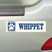 WHIPPET_Blue Bumpersticker (Op auto)