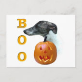 Whippet Boo Briefkaart (Voorkant)