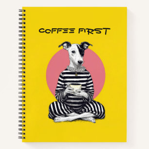 Whippet Coffee Time – Vreemde vintage hond Notitieboek