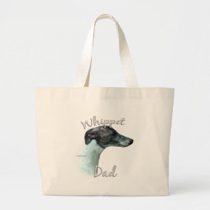 Whippet Dad 2 Grote Tote Bag