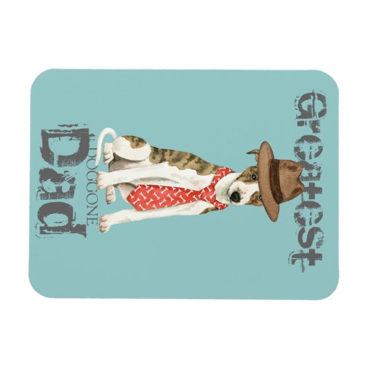 Whippet Dad Magneet (Horizontaal)