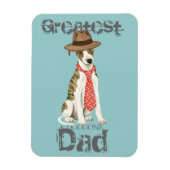 Whippet Dad Magneet (Verticaal)