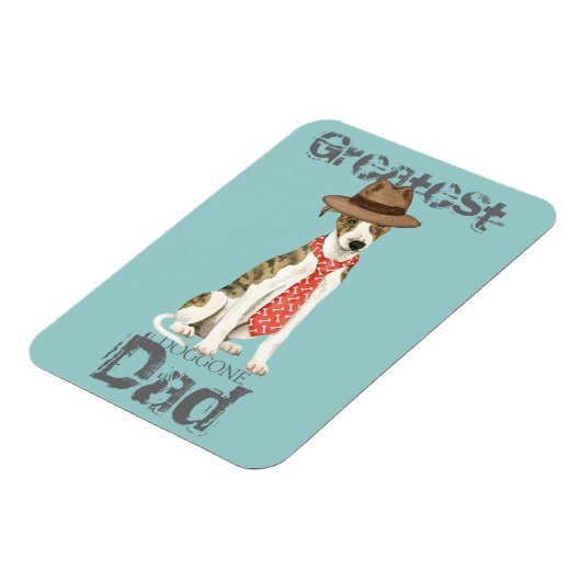 Whippet Dad Magneet (Linkerzijde)