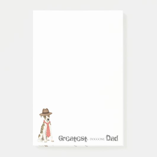 Whippet Dad Post-it® Notes (Voorkant)