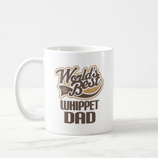 Whippet Dad (Werlds Best) Koffiemok (Links)