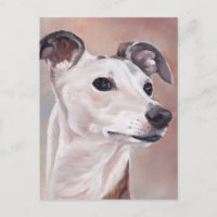 Whippet Dog Art Briefkaart
