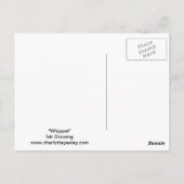 Whippet Dog Art Briefkaart (Achterkant)