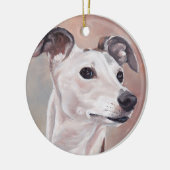 Whippet Dog Art Canine Ornament Round (Links)