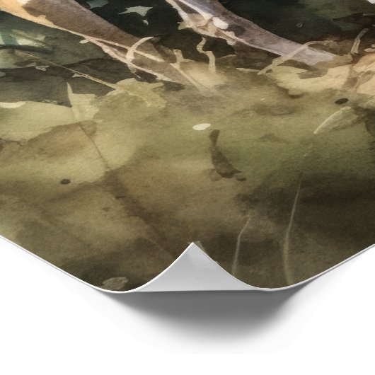 Whippet Dog Art Print Poster (Hoek)