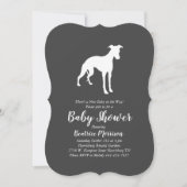Whippet Dog Baby shower Genderneutraal Kaart (Voorkant)