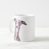 Whippet Dog Bedrijfsnaam Dier Schattige Koffiemok (Voorkant links)