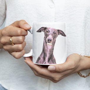 Whippet Dog Bedrijfsnaam Dier Schattige Koffiemok
