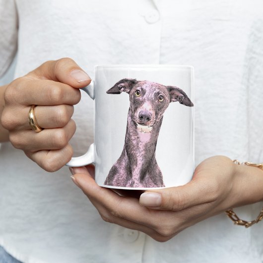 Whippet Dog Bedrijfsnaam Dier Schattige Koffiemok