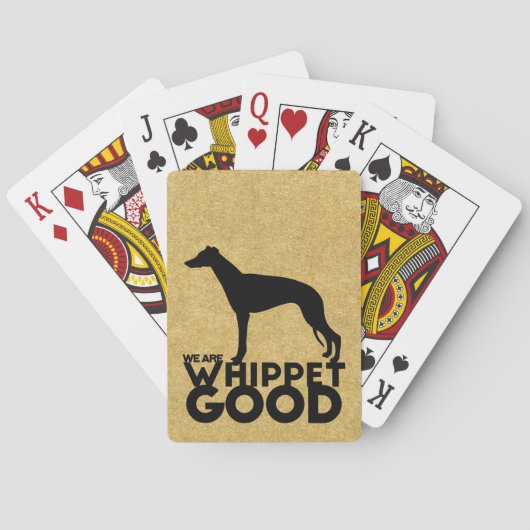 Whippet Dog Breed Playing Cards Theme Pokerkaarten (Achterkant)