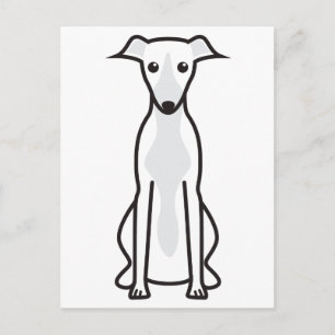 Whippet Dog Cartoon Briefkaart