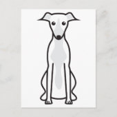 Whippet Dog Cartoon Briefkaart (Voorkant)