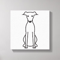 Whippet Dog Cartoon