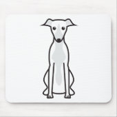 Whippet Dog Cartoon Muismat (Voorkant)
