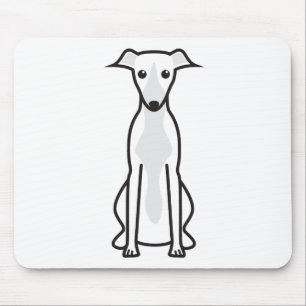 Whippet Dog Cartoon Muismat