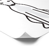 Whippet Dog Cartoon Poster (Hoek)
