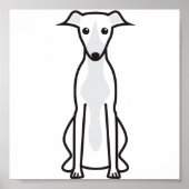 Whippet Dog Cartoon Poster (Voorkant)