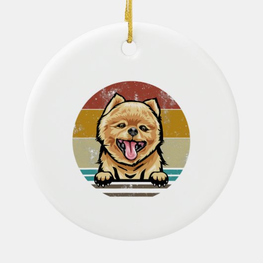 Whippet Dog Kerstmis Licht Pasen Mam Pap Gifts Keramisch Ornament (Achterkant)