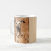 Whippet Dog Naam toevoegen Koffiemok (Voorkant links)