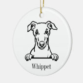Whippet dog ornament (Links)