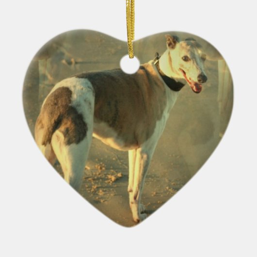 Whippet Dog Ornament (Voorkant)
