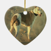 Whippet Dog Ornament (Achterkant)