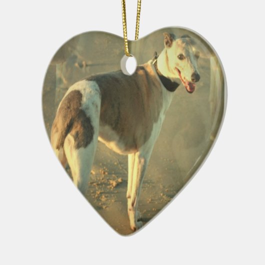 Whippet Dog Ornament (Links)