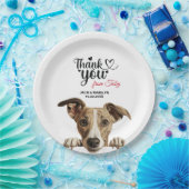 Whippet Dog Papieren Bordje (Feest)
