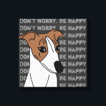 Whippet dog pop art canvas afdruk<br><div class="desc">Retro pop art style original dog illustratie van schattig bezorgd Whippet met inspirerend en positieve tekst "Maak je geen zorgen,  wees blij" gedrukt op doek. A moet je motiveren en op schema houden,  vooral voor diegenen die van dieren en honden houden.</div>