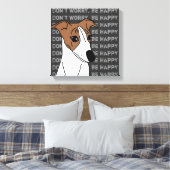 Whippet dog pop art canvas afdruk (Insitu (Slaapkamer))