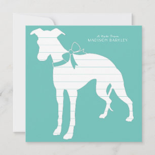 Whippet Dog Puppy Bedankkaart