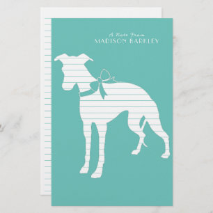 Whippet Dog Puppy Briefpapier