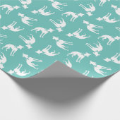 Whippet Dog Puppy Cadeaupapier (Hoek)