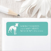 Whippet Dog Puppy Etiket (Insitu)