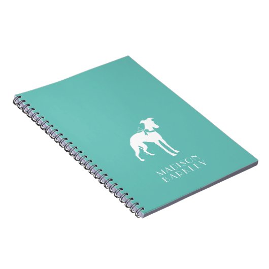 Whippet Dog Puppy Notitieboek (Rechterzijde)