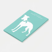 Whippet Dog Puppy Post-it® Notes (Schuin)
