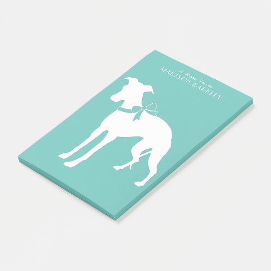 Whippet Dog Puppy Post-it® Notes (Schuin)