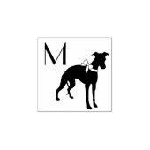 Whippet Dog Puppy Rubberstempel (Afrduk)