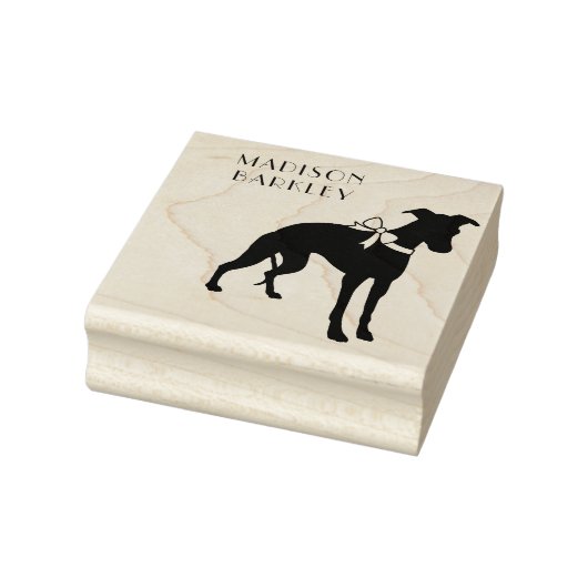 Whippet Dog Puppy Rubberstempel (Stempel)