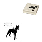 Whippet Dog Puppy Rubberstempel (Gestempeld)