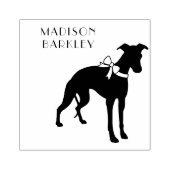 Whippet Dog Puppy Rubberstempel (Afrduk)