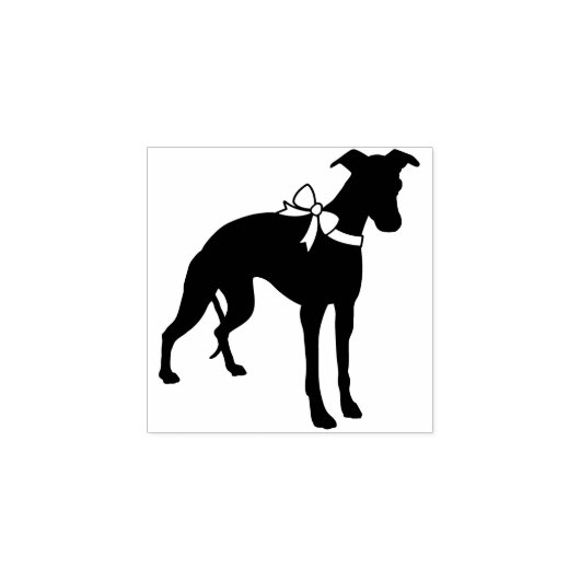 Whippet Dog Puppy Rubberstempel (Afrduk)