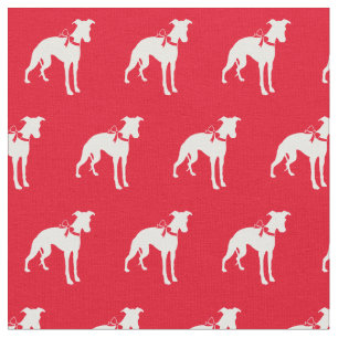 Whippet Dog Silhouette Pet Red Stof