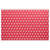 Whippet Dog Silhouette Pet Red Stof (Fat Quarter)