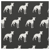 Whippet Dog Silhouette Pet Stof (Close Up)
