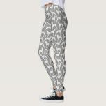 Whippet Dog Silhouettes Pattern Grey and White Leggings<br><div class="desc">Show van je liefde voor Whippets in comfort en stijl met deze grijze en witte Whippet-silhouettes patroonleggings. Ideaal voor de gym,  yoga of ontspanning thuis met je doggie. Deze nieuwe leggings maken een leuk cadeau voor hondenliefhebbers. 
Bezoek Jenn's Doodle World voor nog meer hondenras leggings en leuk dierenvriend kleding.</div>
